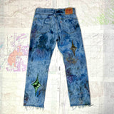 STELLAR DENIM NO. 005 (34" W x 32"L)