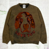 BUBBA LOVE APPLIQUÉ CREWNECK - SUNDRIED [MEDIUM]